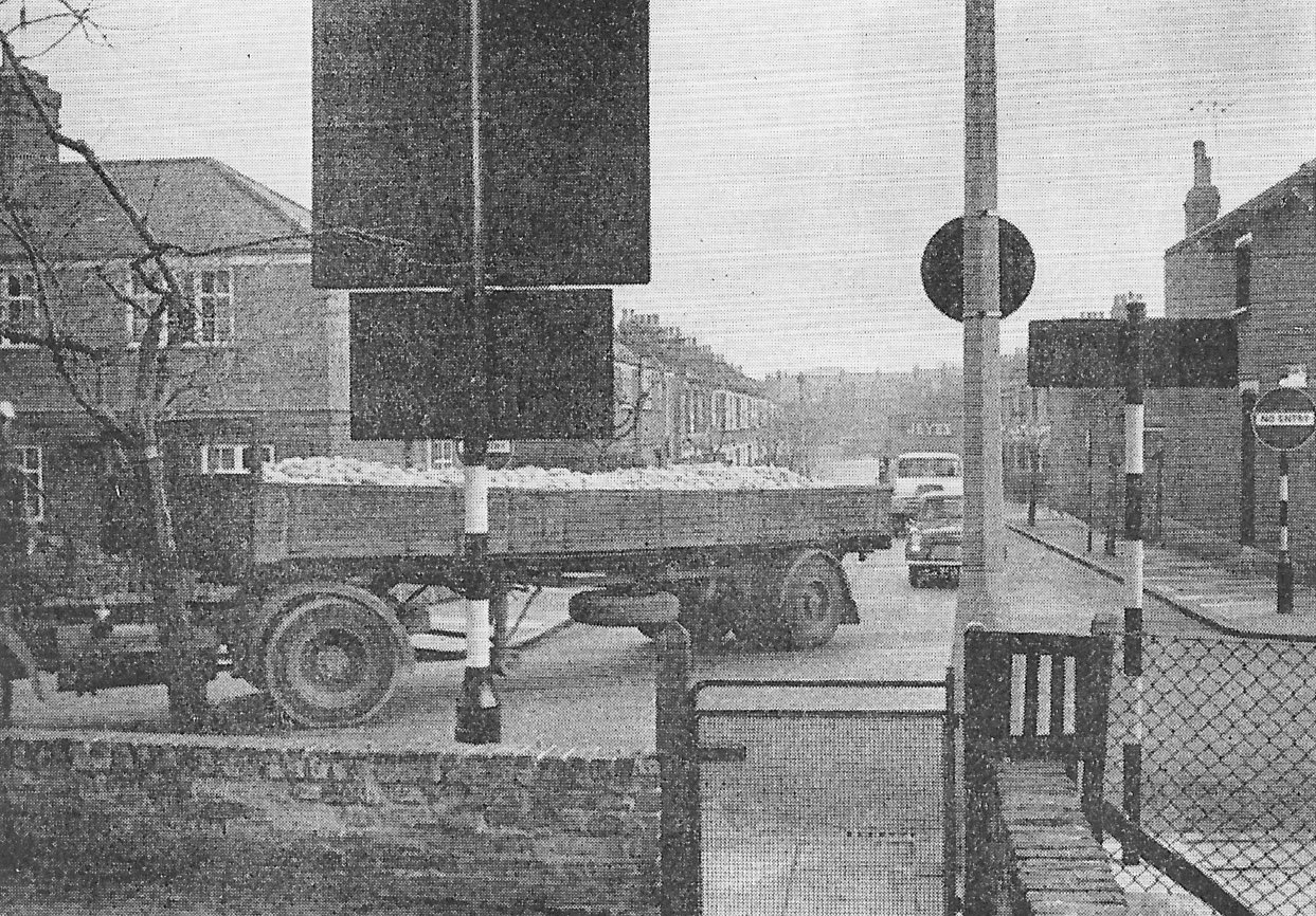 Fig.54 The principle of 'spreading the load' may introduce heavy traffic into streets where, environmentally, it is quite unsuitable. (This scene is viewed from a householder's front door).