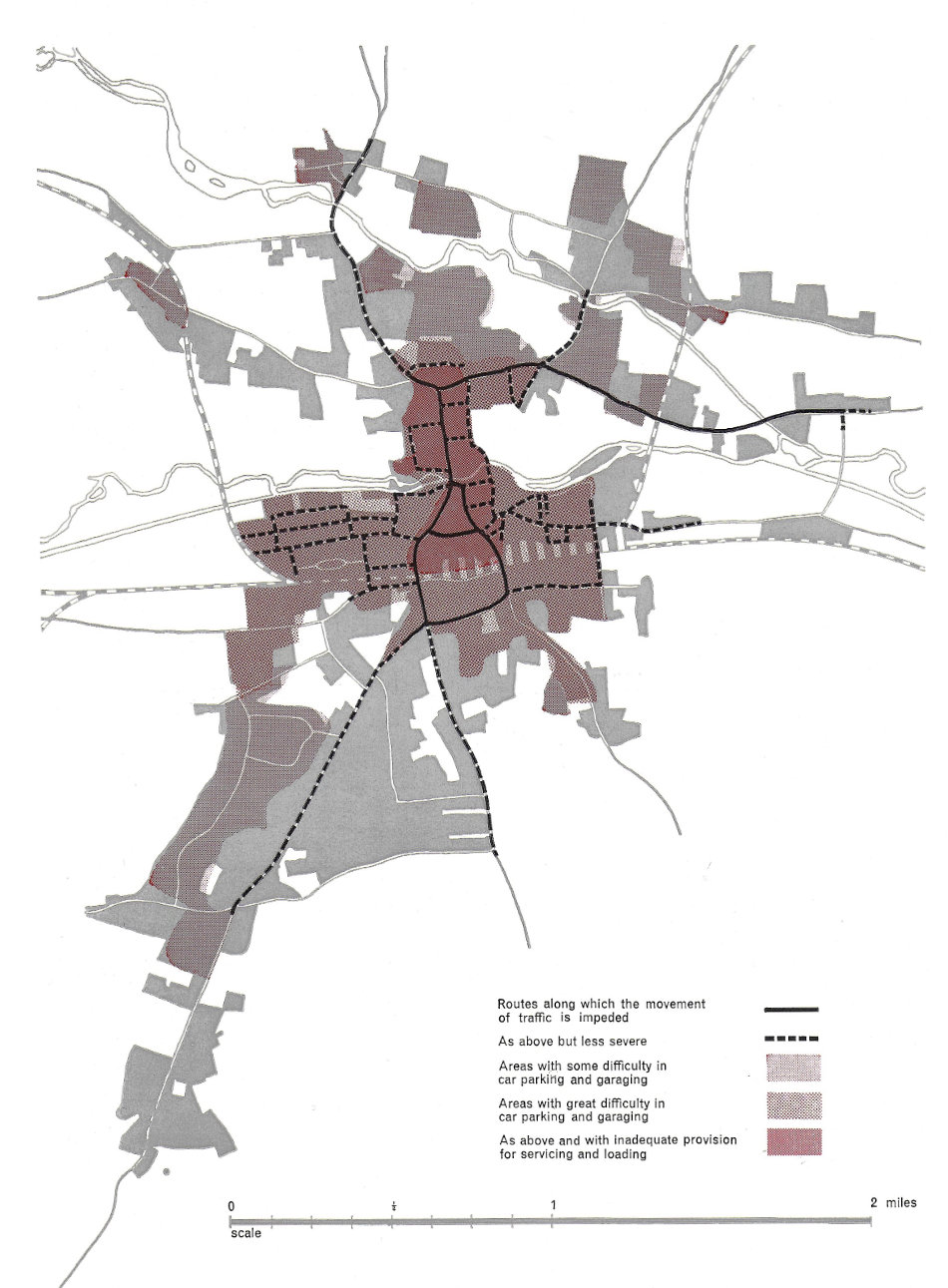 Fig.76 Survey of the present problems of <em>accessibility</em> in Newbury.