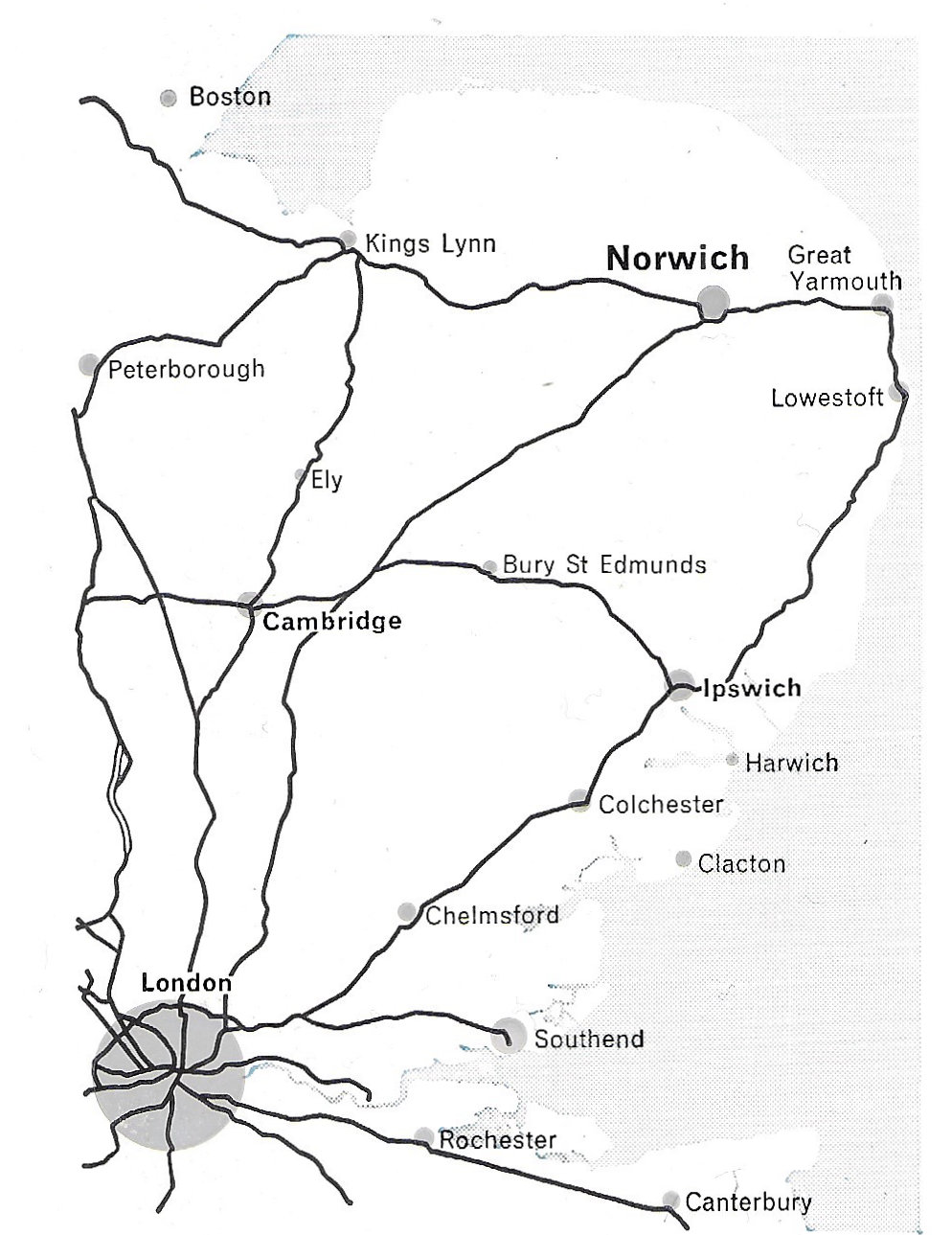 Fig. 144 The regional setting of Norwich.