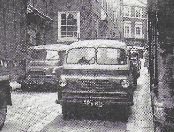 Fig. 157 Just as the standard of environment suffers from too much traffic using the ancient street network, so accessibility to the buildings suffers likewise.