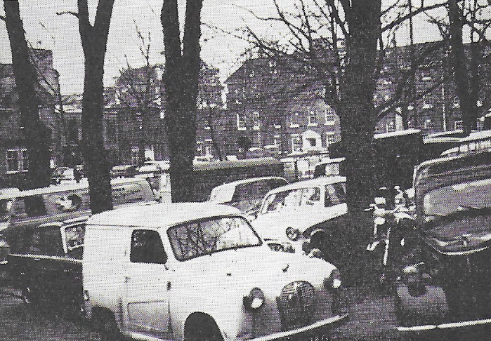 Fig. 158 Parked vehicles in Tombland.