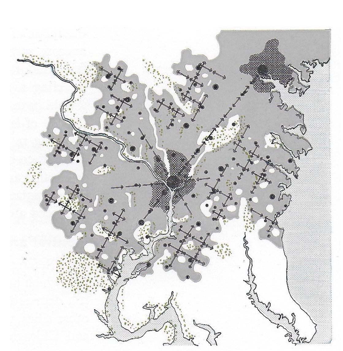 Fig. 245 (3) Planned sprawl