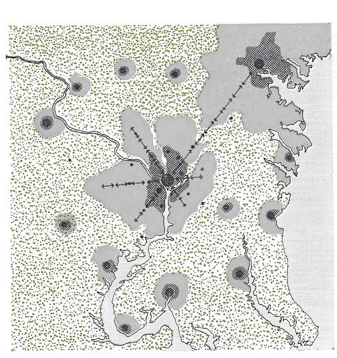 Fig 245 (4) Satellite new towns
