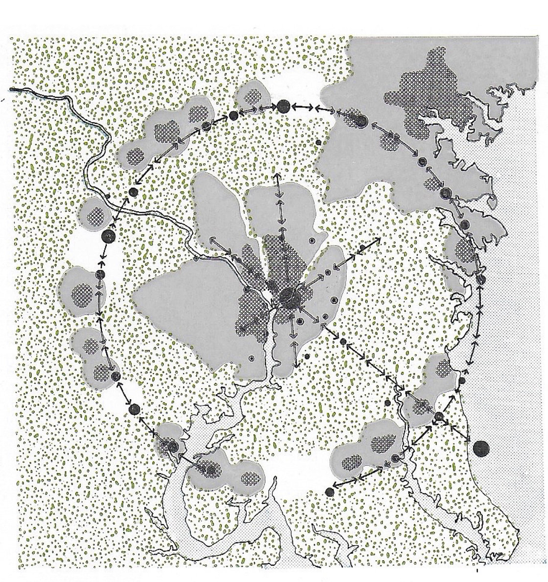 Fig. 245 (5) A circumferential ring of towns.